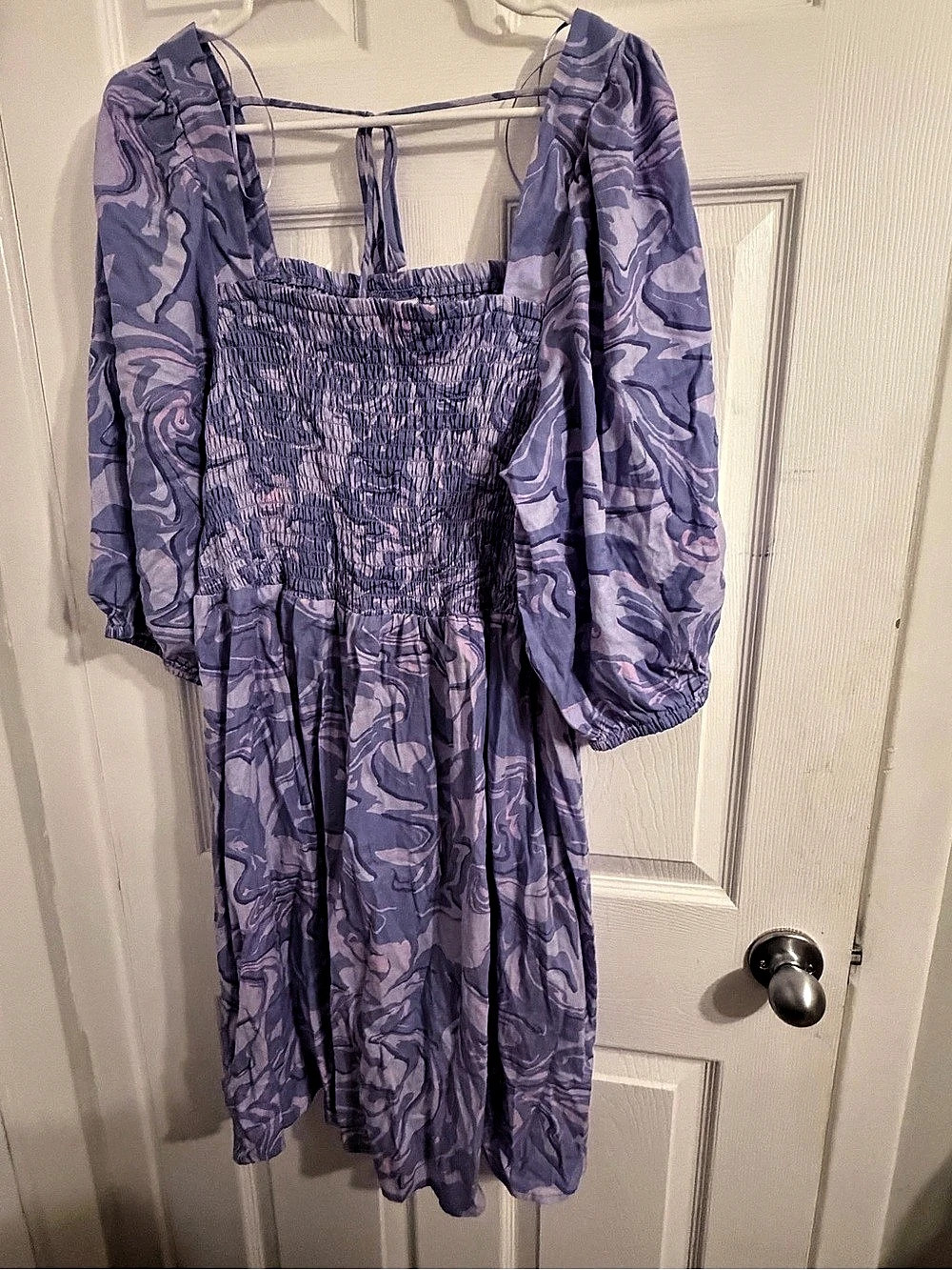 AVA & VIV Abstract Mini Dress in Purple & Pink Size X